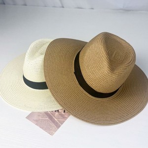 Yüksek Kaliteli Erkek Hasır Şapka, Örgülü Panama Hasır Şapka, Düz Siperli Açık Hava İlkbahar Yaz Güneşliği Plaj Şapkası, Caz Şapkaları - Product Image 2