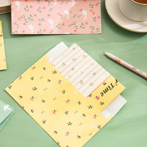 Đẹp tươi lãng mạn cặp vợ chồng thú nhận viết chữ văn phòng phẩm in hoa retro Văn Học tùy chỉnh phong bì giấy thiết lập - Product Image 2