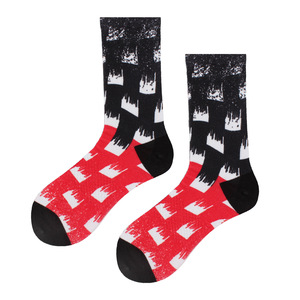 Chaussettes en coton peigné à 360 degrés imprimées numériques 3D personnalisées de haute qualité pour hommes Chaussettes de sport amusantes - Product Image 3