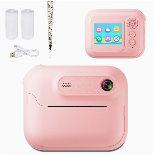 2026 Kids Instant Camera Printer 1080P HD Toddler Digital Video Camera Dual-Lens 1080P Digital Cameras Kids Camera Instant Print