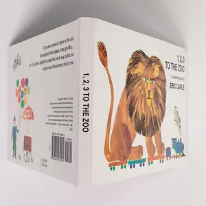 1 2 3 To The Zoo A Counting Lion Board Books Kids Enlightenment Learning Hardcover Children Book Printing