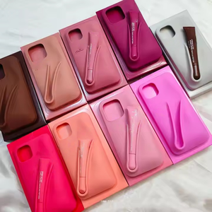 Lip Tint Khe Cắm 3D Silicone Điện Thoại Trường Hợp Lip Gloss Lip Balm <span class=keywords><strong>Make</strong></span> up Chủ Điện Thoại Bìa Đối Với iPhone 16 15 14 13 12 11 Pro Max Bao Gồm - Product Image 6