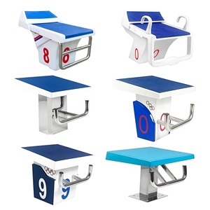 Blocchi di Partenza per Piscina in PVC Approvati FINA, Attrezzatura Professionale per Competizioni, Piattaforma Resistente alla Corrosione per <span class=keywords><strong>Piscine</strong></span> ad Acqua Salata - Product Image 2