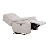 Fauteuil inclinable électrique en tissu gris clair, canapé inclinable simple avec repose-pieds pour salon, chambre à coucher, meubles de maison
