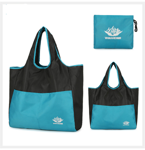 New Style Fashion <strong>Nylon</strong> Hiking Travel <strong>Tote</strong> <strong>Bags</strong> Custom Printed Logo Foldable Lightweight Luxury Outdoor Handbag Open Closure - Product Image 2
