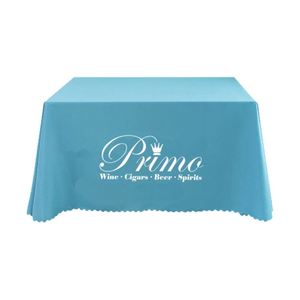 Wholesale Square <b>Table</b> Cloth 90x90 Inch Baby Blue Polyester Tablecloth <b>Cover</b> for Wedding - Product Image 3