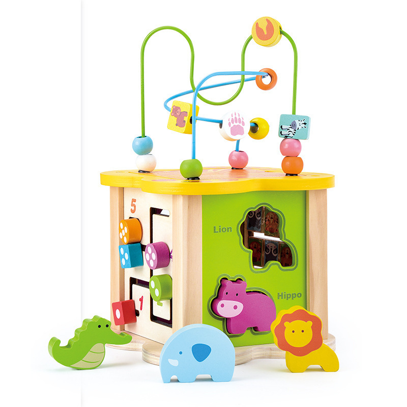 Wooden Activity Cube 6 in 1