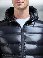 Veste matelassée hybride fine pour hommes TN Personnalisation Veste matelassée coupe ajustée en duvet de canard blanc à l'avant