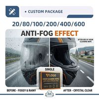 Lingettes Nettoyantes Écologiques en Gros pour Visière, Anti-Buée, Pré-Humidifiées, Emballées Individuellement, Nettoyant en Vrac pour Écran de Casque de Moto