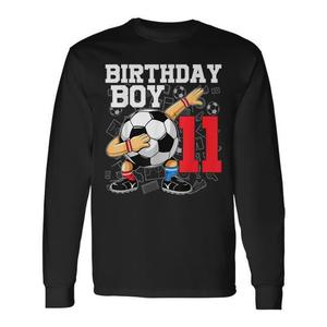 Camiseta de manga larga de fútbol para niños de 11 años, Birthday Boy 11 - Product Image 1