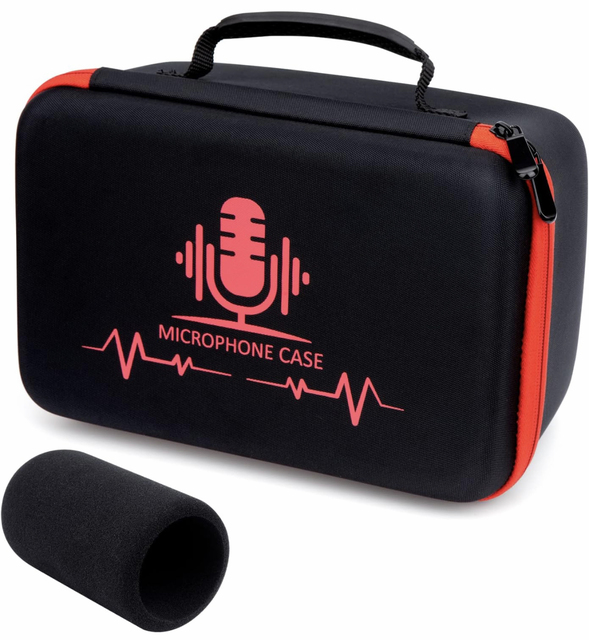 Customized EVA Hard Shell Travel Microphone Tool Case Waterproof Shockproof Dustproof Features for HyperX QuadCast Microphone