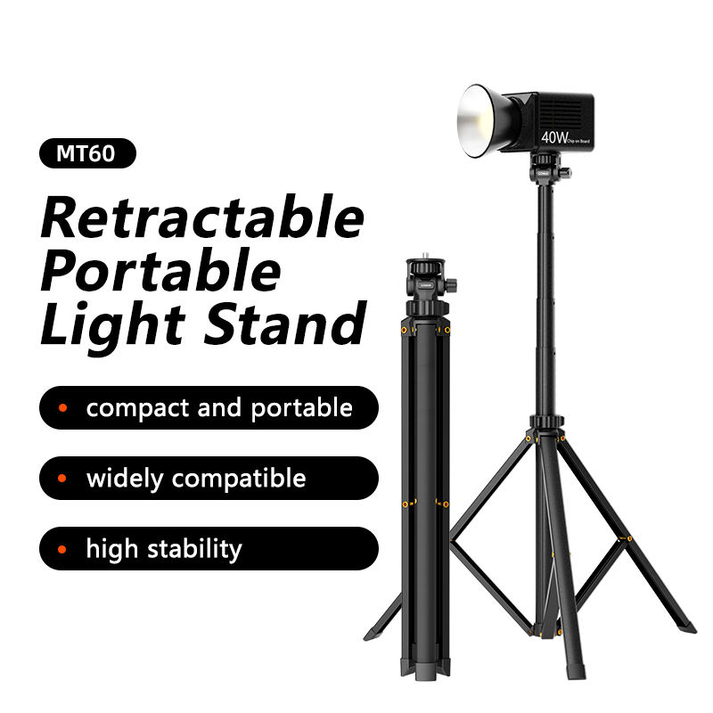 MT60-Light Stand/1.8m/Charge Max 2kg/5 Sections/Alliage D'aluminium