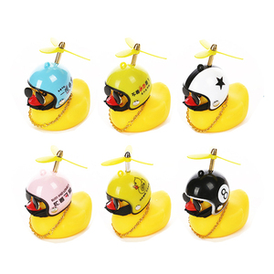 Personaliza tu logo, fácil de instalar, accesorios para manillares de motocicleta y coche, campana para bicicleta, cascabel de goma con diseño de pato, amarillo y negro, estilo militar. - Product Image 2
