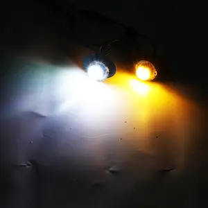 新しい琥珀色の白い隠れ家ストロボライト12V24V緊急LEDストロボライトキットサイドマークトラックATV用点滅ライト