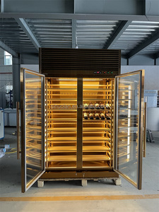 Réfrigérateur combiné refroidisseur de vin haut de gamme étagères de luxe de grande capacité réfrigérateur à vin 100 bouteilles - Product Image 5