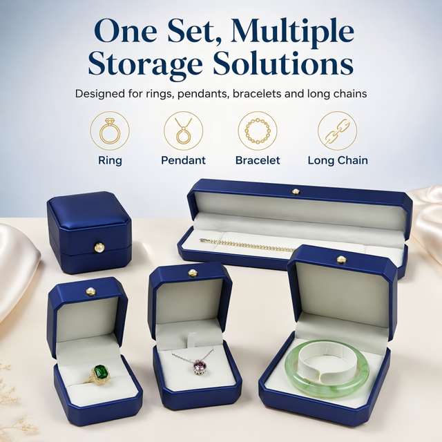 High End Ring Jewelry Box Luxury Jewellery Packaging Gift Factory Handmade Jewellery Box for Necklace Bracelet Pendant