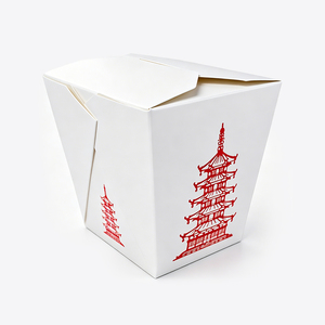 Contenitori Ecologici per Cibo da Asporto Cinese, Scatole di Carta Biodegradabili per Consegne Ristorante - Product Image 5