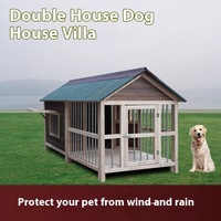 Nichoir carré universel pour chien en bois massif, écologique, chaud, imperméable, pour l'extérieur, application quatre saisons