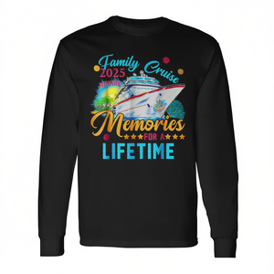 T-shirt à manches longues pour croisière en famille 2025, souvenirs pour une vacances en croisière à jamais - Product Image 2