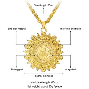 <span class=keywords><strong>Collana</strong></span> lunga in oro da <span class=keywords><strong>60</strong></span> <span class=keywords><strong>cm</strong></span> con pendente di Design arabo del medio oriente - Product Image 6