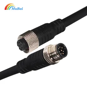 M5 M8 M12 conector de señal cable sensor 3 4 5 8 12 PIN personalizado IP67 Conector impermeable con cable