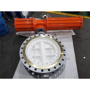 วาล์วผีเสื้อแบบหน้าแปลนระบบนิวเมติก D643H-10C DN700 แบบทำงานทางเดียว ป้องกันการระเบิด สำหรับแก๊ส - Product Image 1