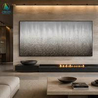 Vente flash - Art mural suspendu en bois texturé, dégradé abstrait, style Art déco, peintures avec thème Ramadan pour la décoration de la maison