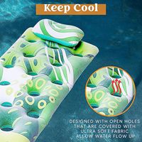 Matelas gonflable adulte de lit d'air de flotteur de piscine de chaise longue de PVC personnalisé de vente chaude pour dériver dehors