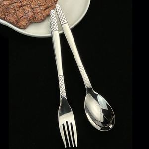 Couverts en acier inoxydable de haute qualité avec finition miroir, manche épais, cuillère, fourchette, couteau pour hôtel et restaurant - Product Image 5