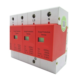 Dispositivo de Protección Contra Sobretensiones 4P 100KA 420Vac, Supresor de Sobretensiones Trifásico de Grado Industrial - Product Image 2