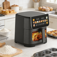 Four à convection intelligent 6,5 L avec contrôle numérique intégré et double chauffage haut/bas pour petites cuisines