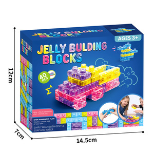 Bloques de Construcción de Gelatina Blandos de 40 Piezas, Juguete Educativo de Descompresión para Niños, Material de Goma, Animales Sensoriales Suaves para Construir - Product Image 6