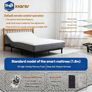 Matelas en mousse à mémoire de forme intelligente haute densité, écologique, respirant, moderne, réglable, hypoallergénique, pour chambre à coucher, double commande - Product Image 5