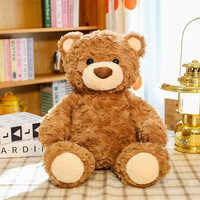 Boneka Beruang Duduk Lucu Warna Cokelat Besar, Boneka Beruang Lembut, Boneka Berkualitas Bagus, Beruang Kecil Lucu, Hadiah Ulang Tahun