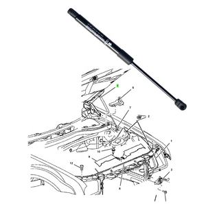 Nuovo supporto per sollevamento cofano 04589606AB per <span class=keywords><strong>Chrysler</strong></span> <span class=keywords><strong>300C</strong></span> 2005-2010 e 55113777AA per 2011-2015 compatibile con 2.7L 3.5L 5.7L - Product Image 4