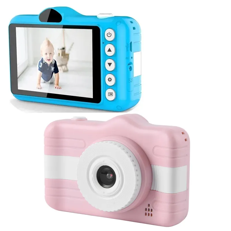 3,5-Zoll-Bildschirm X600 Dual-Objektiv HD-Video-Cartoon Digitale Kinder kamera mit Autofokus und Timing-Aufnahme für Kinderspiel zeug