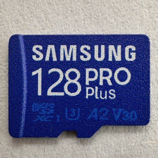 Suitable for Original Samsung Memory Pro Plus U3 A2 V30 Class10 TF Card with SD Adapter, Mini Storage SD Card, 4K Camera