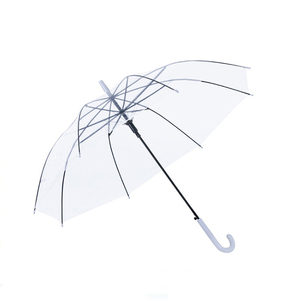 QX Wholesale Clear <b>Umbrella</b> Custom Printing Rainproof Straight Auto Open Transparent Customized POE <b>Umbrella</b> - Product Image 2
