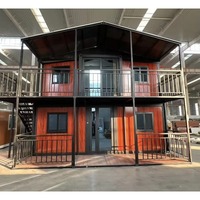 Maison d'extension pliable en acier combiné Maison mobile miniature résidentielle ou chez l'habitant avec fonction étanche