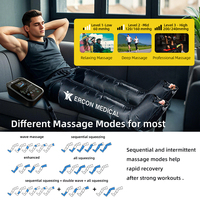 Bottes de récupération pour jambes à compression d'air pour soulager les douleurs musculaires et les douleurs musculaires Masseur lymphatique à pressothérapie