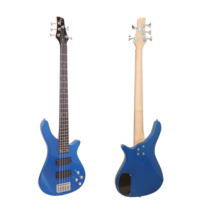 Fourniture d'usine en gros 5 cordes guitare basse peuplier corps manche en érable guitare basse électrique accepter OEM ODM Logo personnalisé