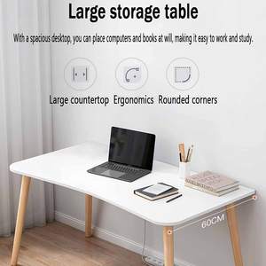 โต๊ะไม้สำหรับบ้านสำนักงานโต๊ะเขียนหนังสือที่ทันสมัยพร้อมชั้นเก็บของโต๊ะคอมพิวเตอร์ขนาดกะทัดรัด - Product Image 2