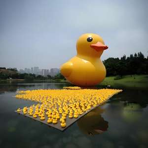 Canard géant gonflable flottant sur le lac, jouet gonflable flottant sur le lac, OEM |   Fabricant en gros d'attractions gonflables pour lacs - Product Image 5