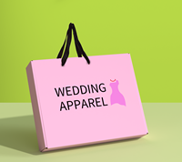 Boîte d'expédition personnalisée avec logo, boîte de luxe pour vêtements, chaussettes, robes, emballages en papier avec poignée