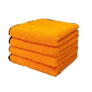 Chiffon de nettoyage multifonctionnel orange rectangulaire épaissi, absorbant l'eau, pour le nettoyage de l'intérieur des voitures - Product Image 3