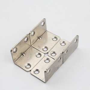 Support d'angle en fer 32x24mm nickelé durable, connecteur à angle droit 90 degrés, quincaillerie de meubles 3415 - Product Image 4