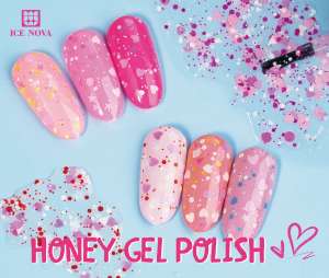 Esmalte <span class=keywords><strong>de</strong></span> Uñas <span class=keywords><strong>en</strong></span> Gel BD Honey, Brillante, con Diamantes, Fluorescente, Reflectante, para DIY, Venta al Por Mayor OEM - Product Image 6