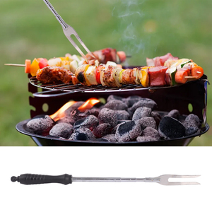 휴대용 경량 핫도그 포크 텔레스코픽 폴 스테인리스 스틸 플라스틱 핸들 <span class=keywords><strong>BBQ</strong></span> 포크 텔레스코픽 로드 바베큐용 - Product Image 5