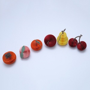 Cute Paper Honeycomb 3D Fruit Decor For Kids Summer <b>Birthday</b> Party Dessert <b>Table</b> Topper - Product Image 6