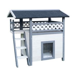 Casa de mascotas inteligente con balcón superior, venta al por mayor, para gatos y perros - Product Image 1